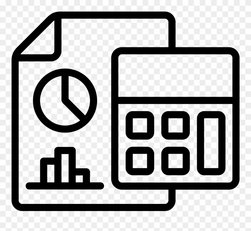 This Is A Picture Of A Clipboard With Graphs On It - Accounting Icon - Png Download