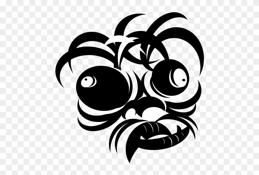 7 - Crazy Monkeys Stencil Clipart