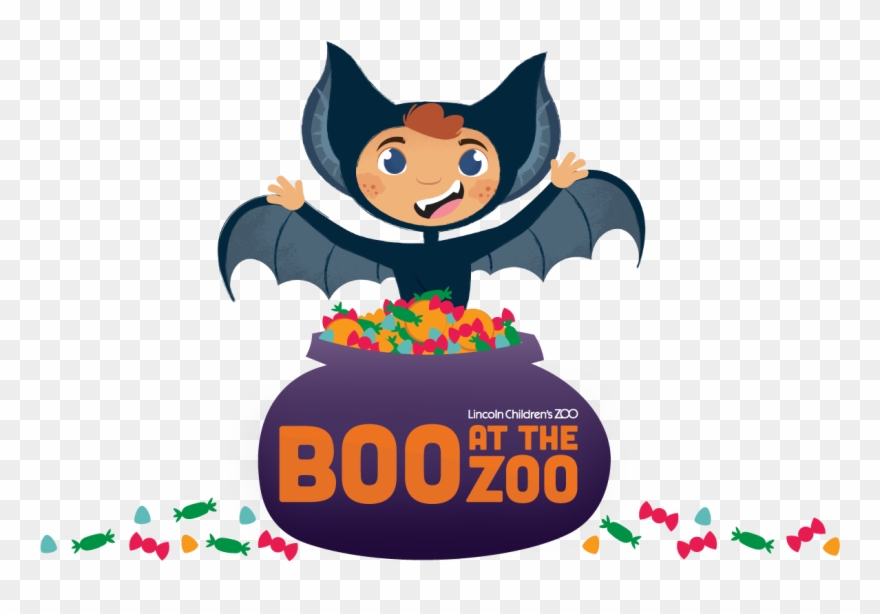 Boo At The Zoo Bat - Transparent Clipart