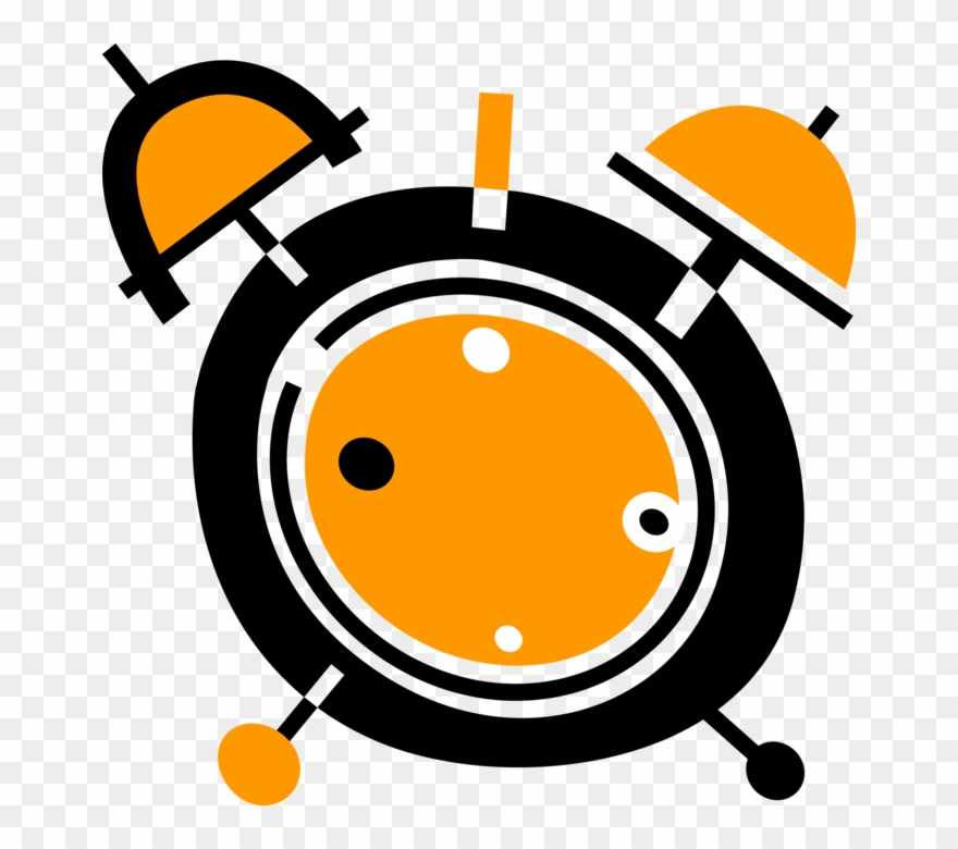 Vector Illustration Of Alarm Clock Ringing Its Morning Clipart