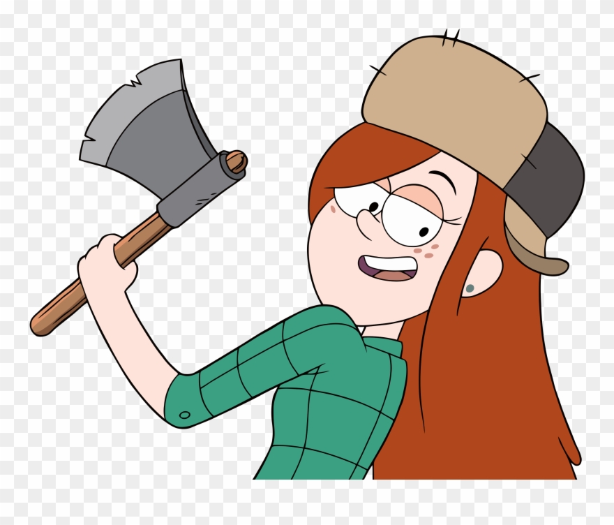 Wendy Dipper Pines Mabel Pines Clothing Nose Cartoon - Gravity Falls Wendy Axe Clipart