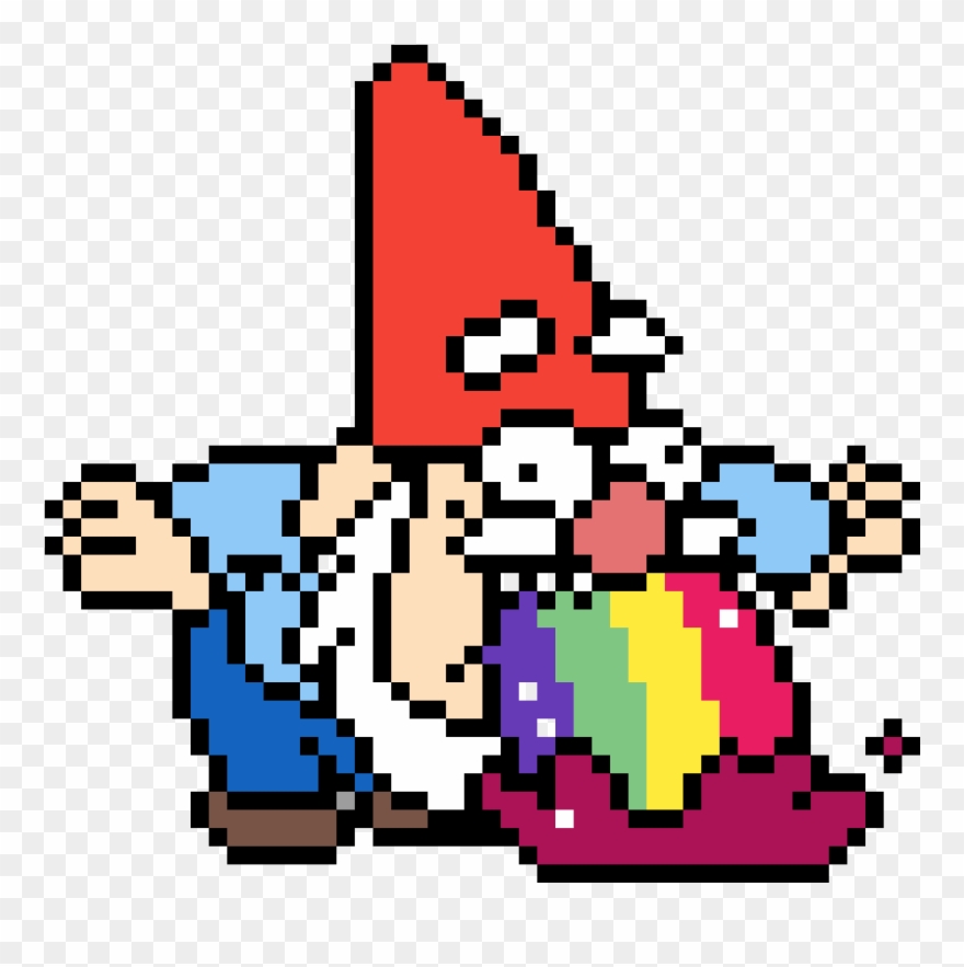 Gravity Falls Garden Gnomes - Gravity Falls Pixel Art Clipart