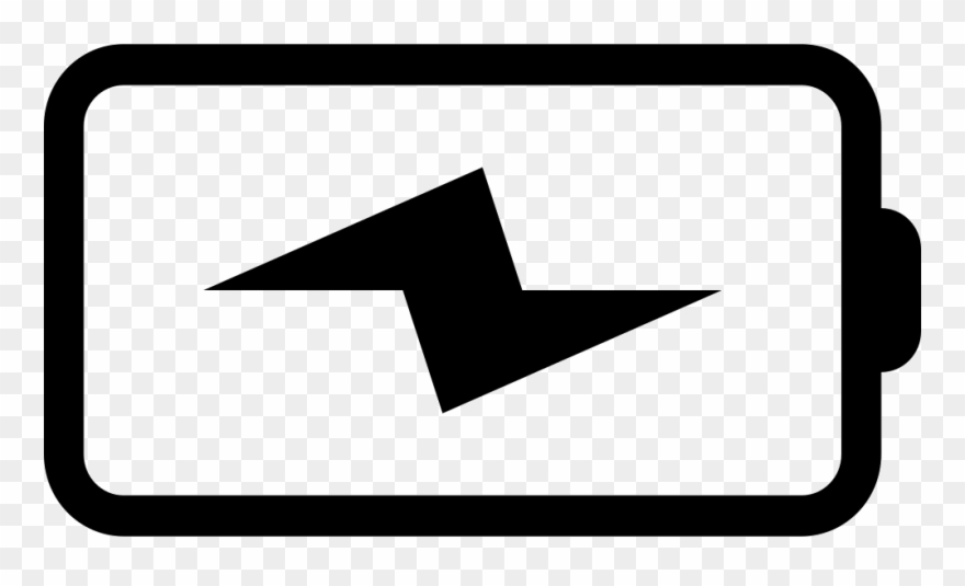Low Battery Comments - Charging Icon Black White Clipart