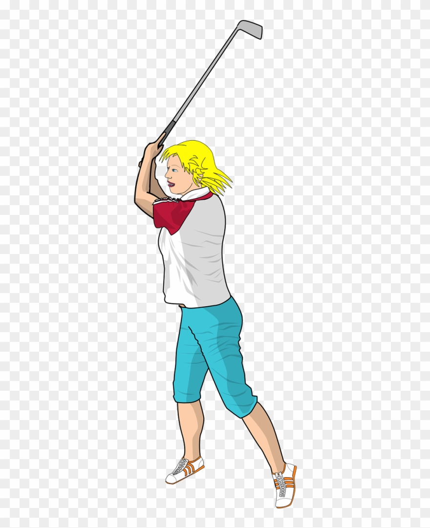 Playing Golf Cartoon Png Clipart