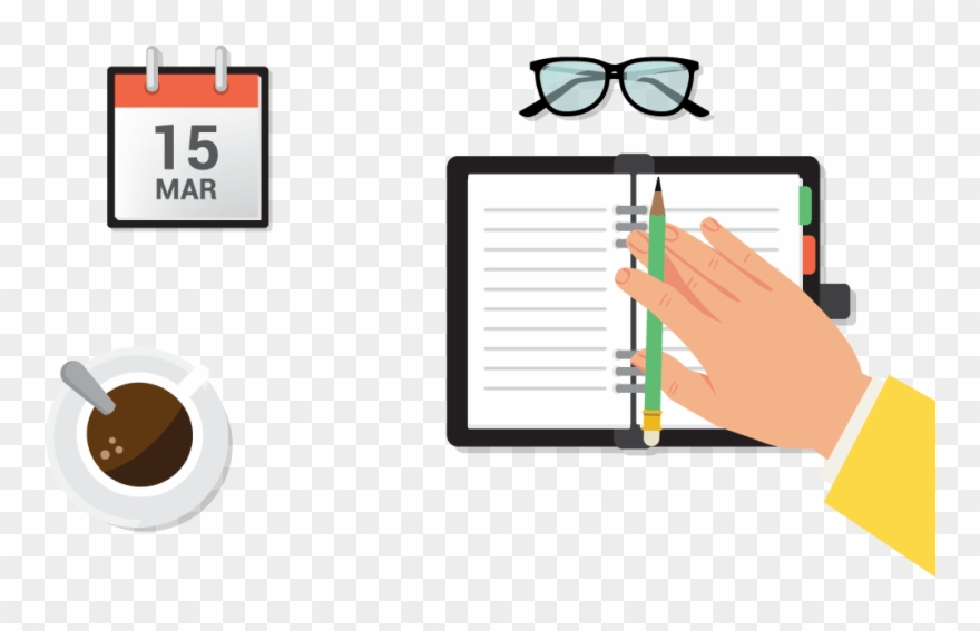 Wake Up To A Prepped Schedule - Hand Clipart