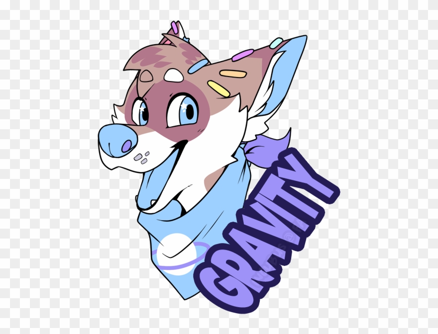 [c] Gravity Badge - Cartoon Clipart
