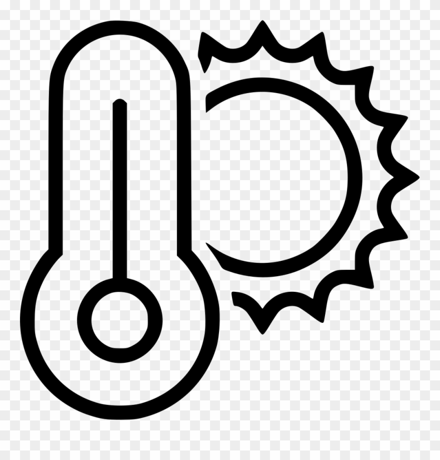 Forecast Thermometer Sun Heat Comments - Beer Bottle Cap Clip Art - Png Download