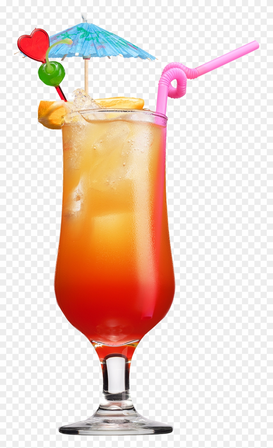 Drinks Clipart Welcome Drink - Tequila Sunrise Cocktail Png Transparent Png