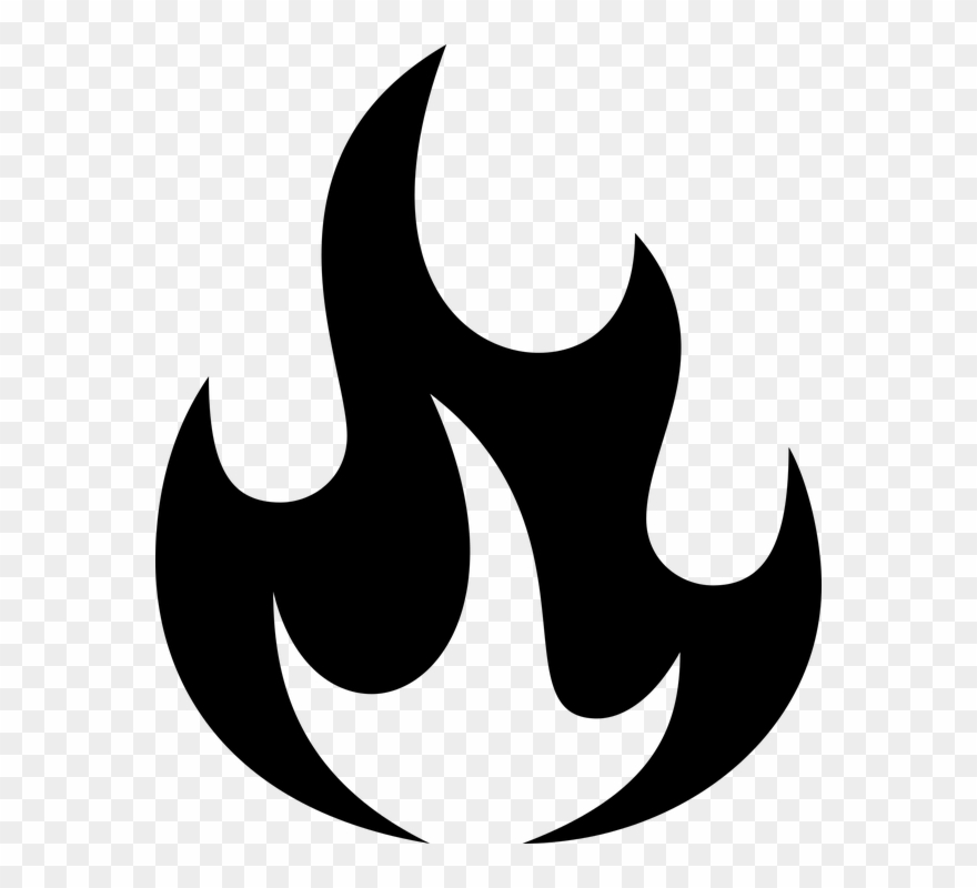 Fire Cliparts Shop Of Library Buy Clip - Fire Clip Art Black - Png Download