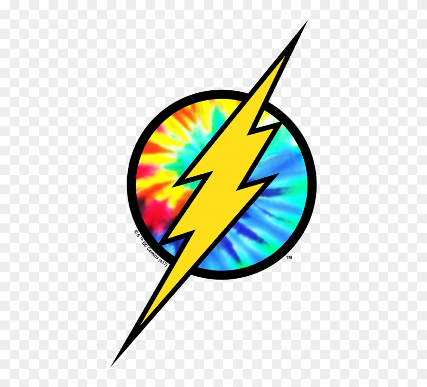 The Flash Tie Dye Flash Logo Men's Tank - Flash Logo Clipart