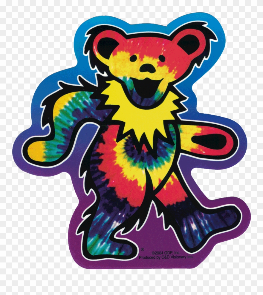 Grateful Dead Tie Dye Dancing Bear - Tie Dye Dancing Bear Clipart