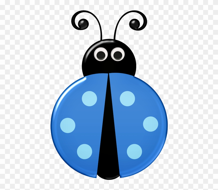 Borboletas & Joaninhas E Etc - Blue Ladybug Clipart - Png Download