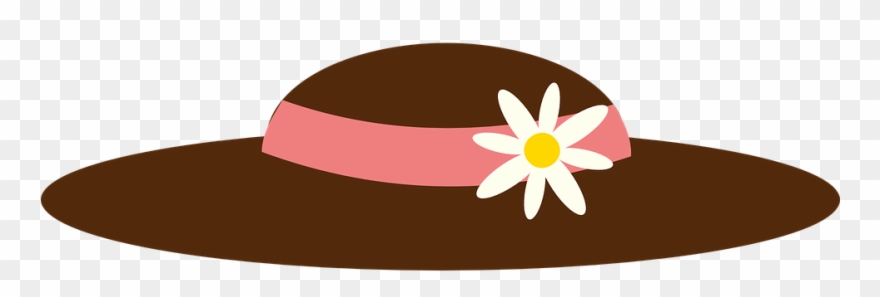 Hat Flower Ribbon - Chapeu Feminino Vetor Png Clipart