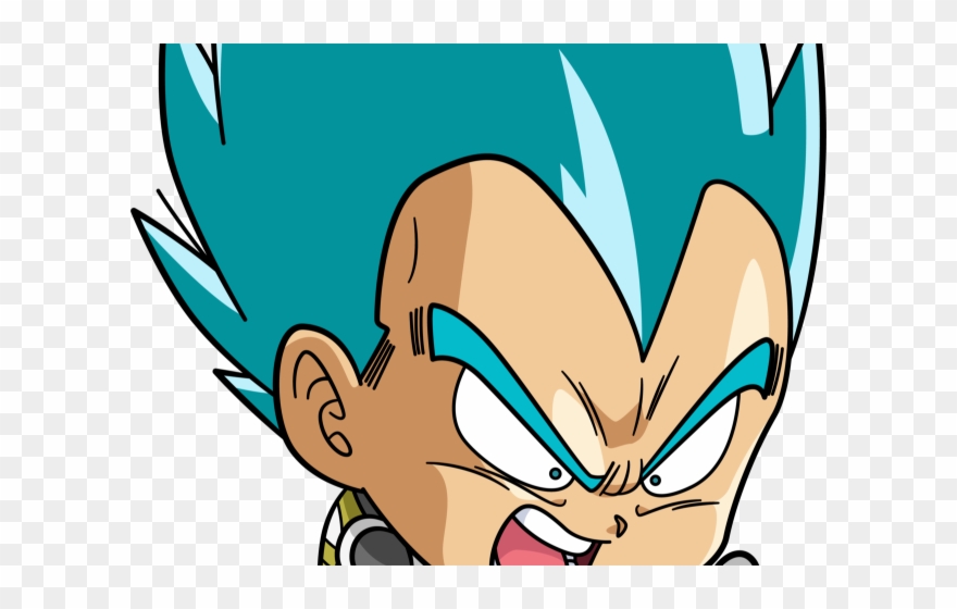Goku Clipart Head - Vegeta Chibi Png Transparent Png