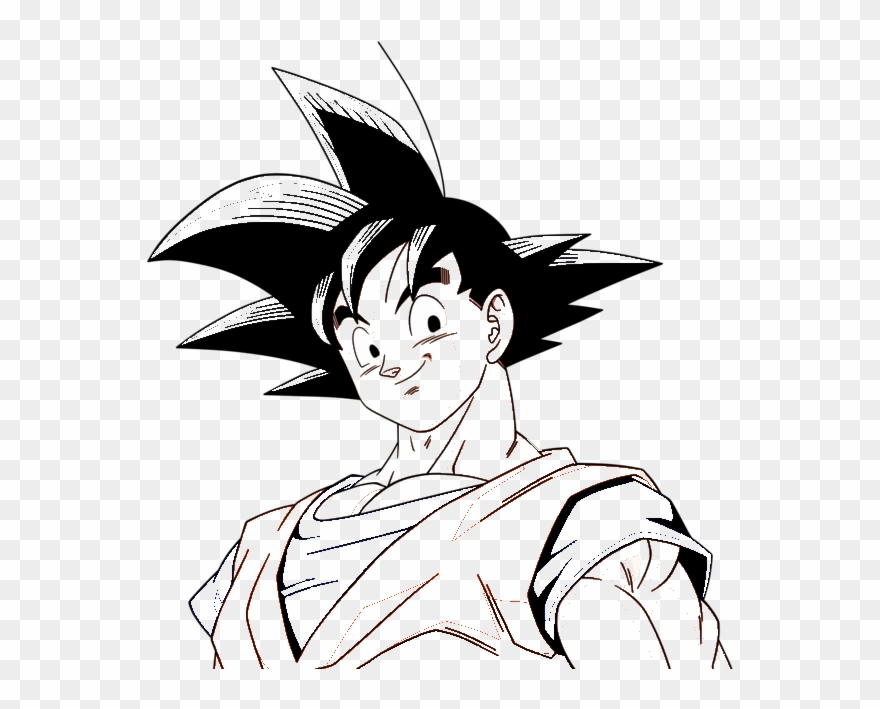 Clip Art Royalty Free Stock Lineart By Mjicarly On - Goku Dragon Ball Coloring Pages - Png Download