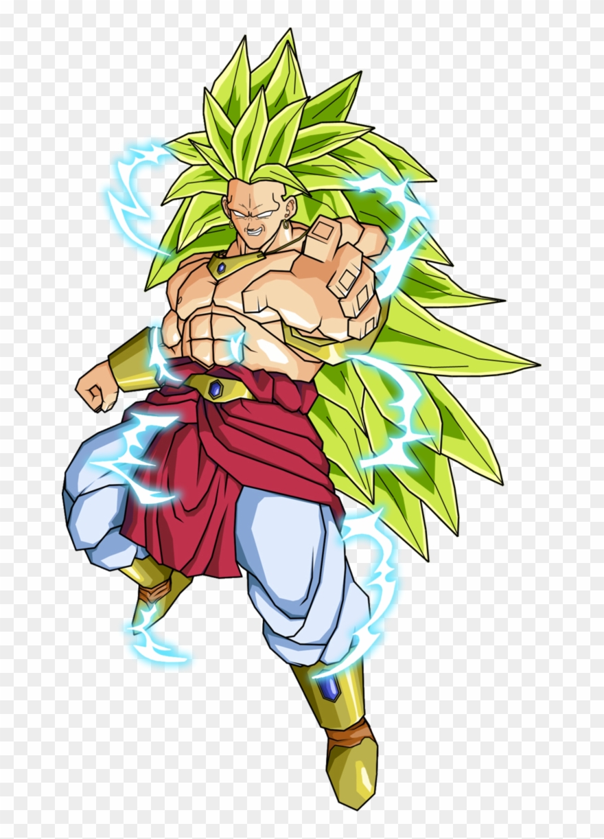 Goku Clipart Super Saiyan3 - Dragon Ball Z Broly Png Transparent Png
