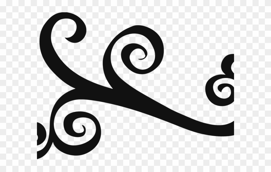 Vector Swirl Clipart Number - Simple Swirls - Png Download