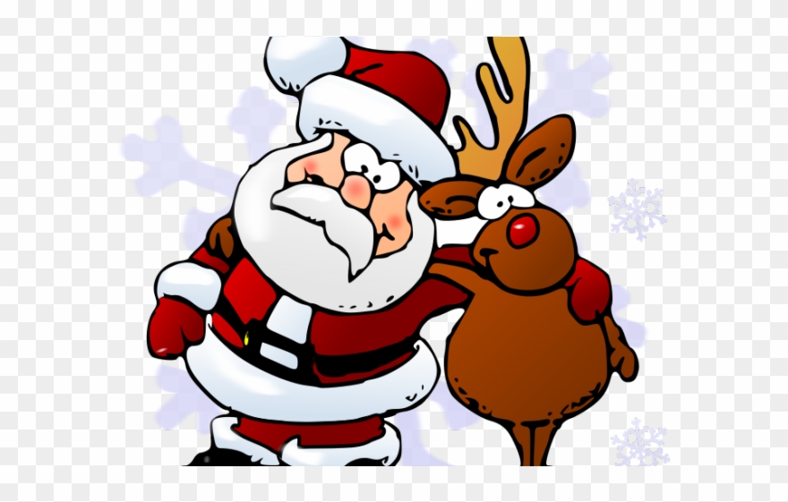 Reindeer Clipart Friend - Santas Sleigh Clip Art - Png Download