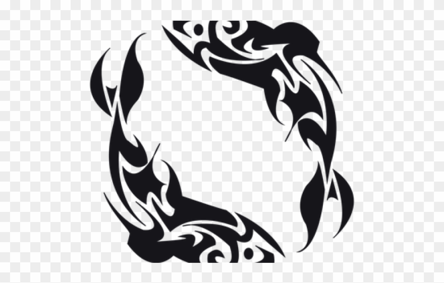 Fish Tattoos Clipart Tribal - Tribal Fish Tattoo Design - Png Download