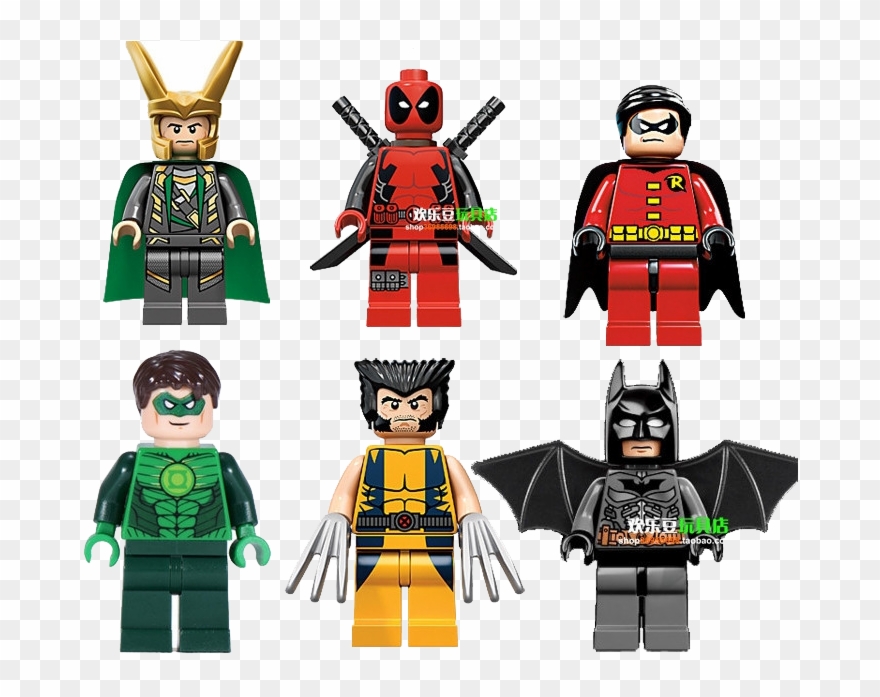 The Green Lantern Clipart-cli - Lego Super Heroes: Wolverine Minifigure - Png Download