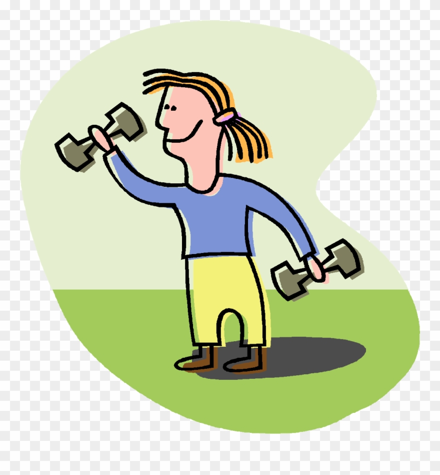 Рay Attention To Liikunta Clipart - Weight Resistance Training Cartoon - Png Download
