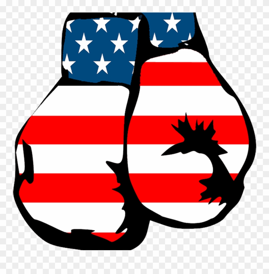 Don't Pull Your Punches Bernie What Sanders Needs To - American Flag Boxing Glove Png Clipart