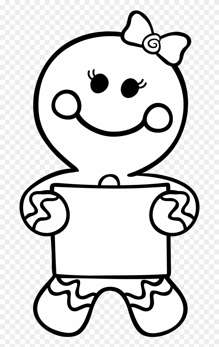 Gingerbread Man Story, Saint Nicolas, Theme Noel, Pain, - Christmas Coloring Pages Gingerbread Clipart