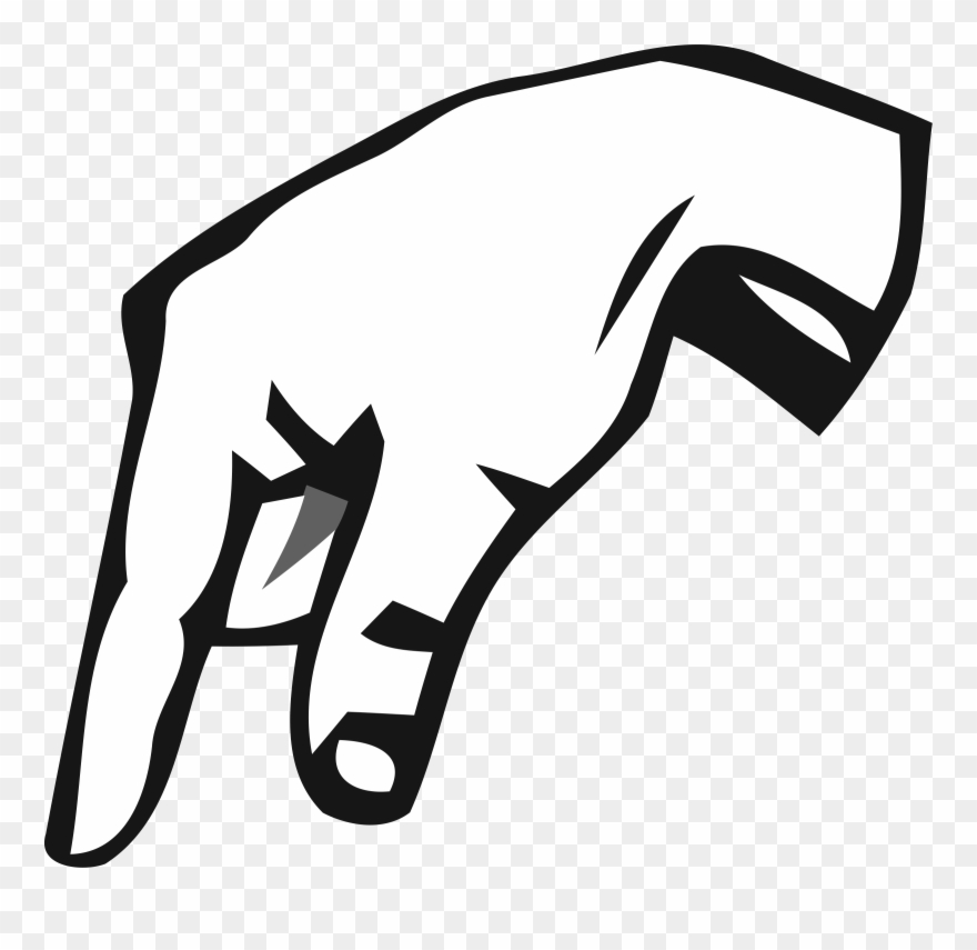 Deaf - Letter A With Fingers Clipart