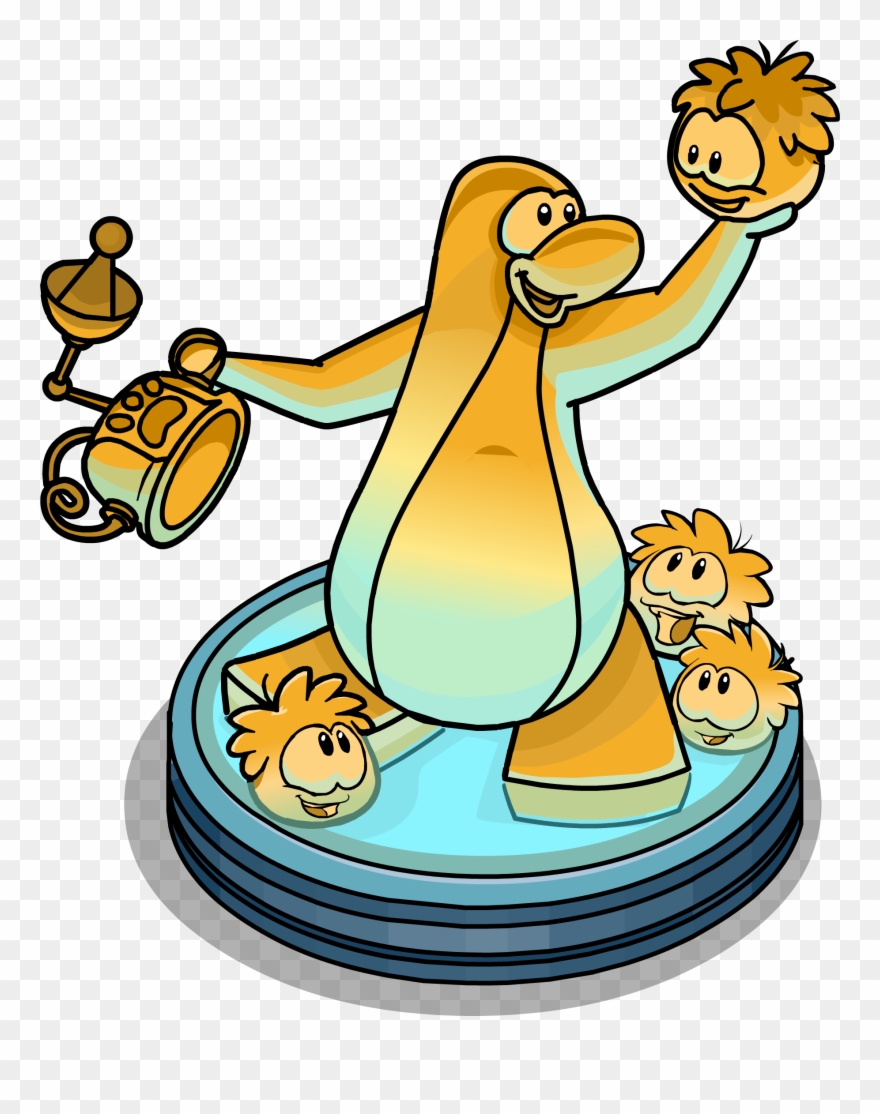 Puffle Statue Furniture Club Penguin Clipart