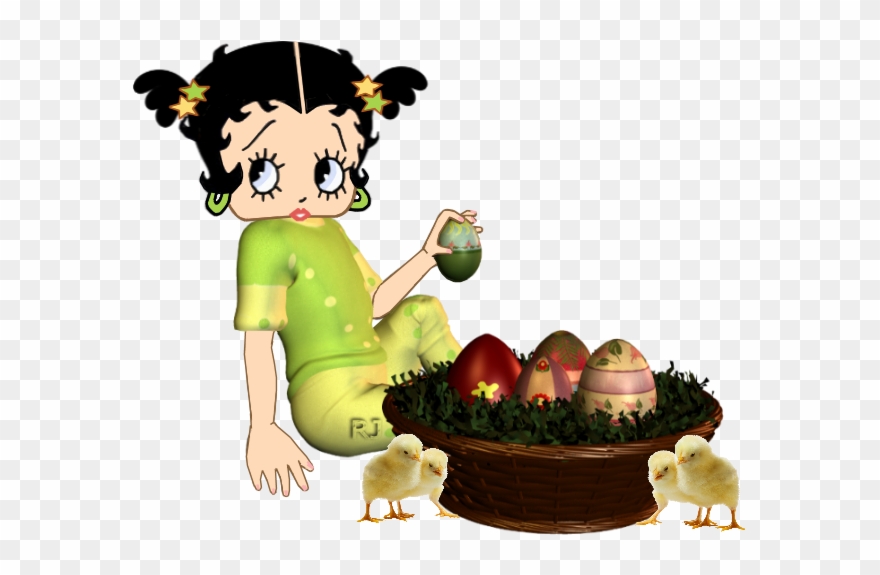 Bb Easter Eggs - Advanced Graphics 54 Betty Boop - Red Dress Life-size Clipart