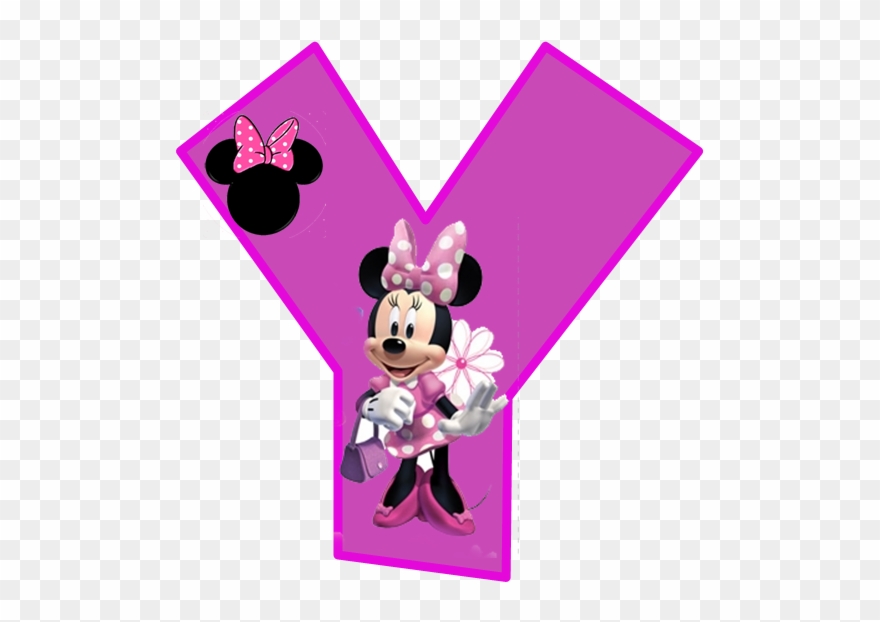 Minnie Free Alphabet In Purple - Roommates Disney Minnie Bow-tique Wall Sticker Clipart