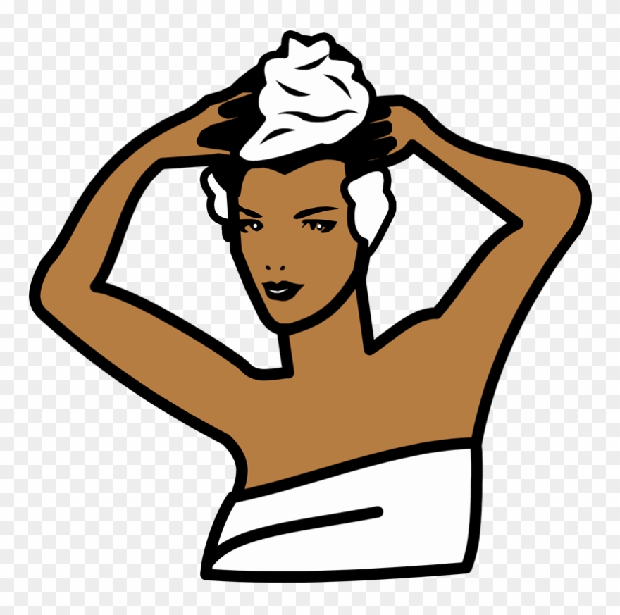 Wash Hair - Washing Hair Clip Art - Png Download