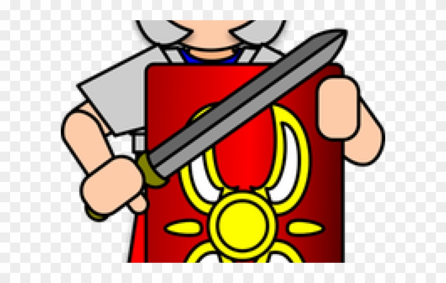Roman Legion Clipart Roman Guy - Roman Soldier Clipart - Png Download