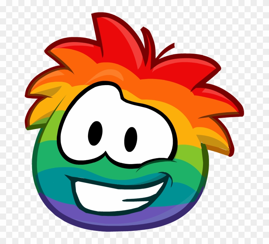 Club Penguin Wikia - Rainbow Puffle Clipart