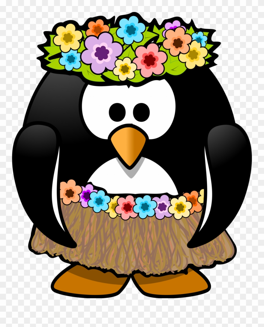 Freeuse Stock Best Hd Vintage Clip Art Toublanc Info - Hawaii Penguin - Png Download