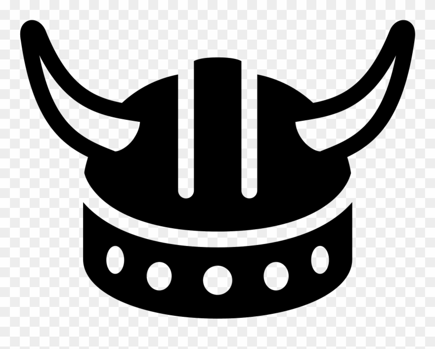 Viking Helmet Filled Icon - Viking Icon Png Clipart