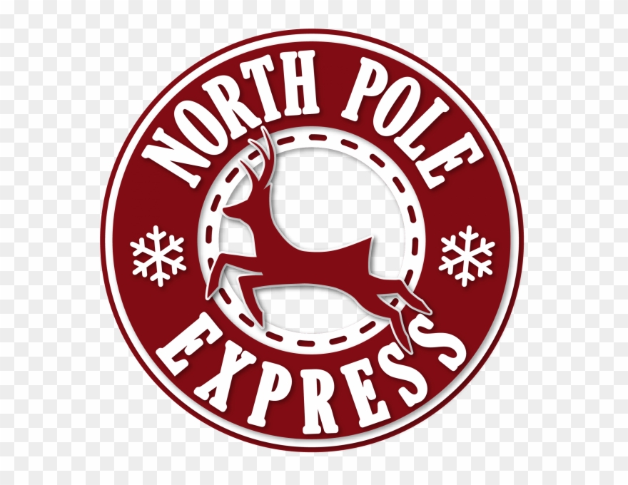 North Pole Express Emblem - Paper Clipart