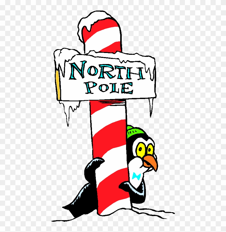A Day At The North Pole - North Pole Sign Clipart - Png Download