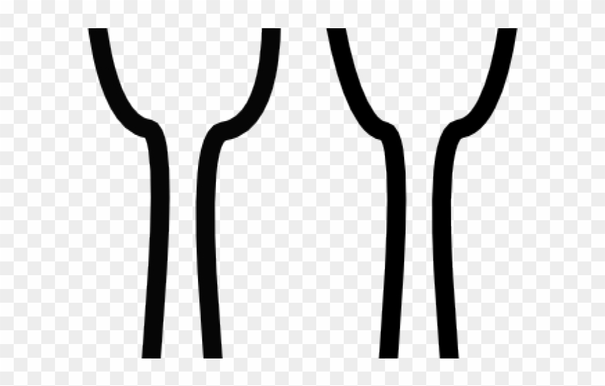 Fork Clipart Black - Spoon And Fork - Png Download