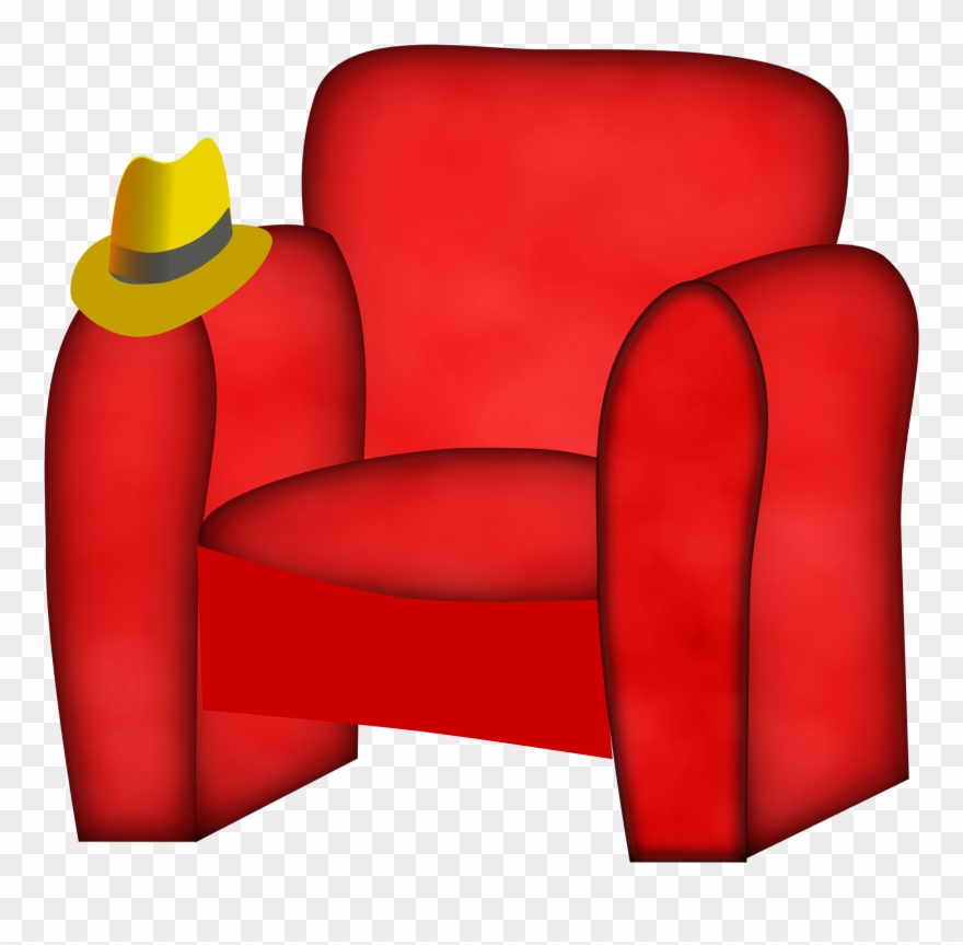 Bedroom Chair Reading Lounge Big Armchair Casual - Hat Under The Chair Clipart - Png Download