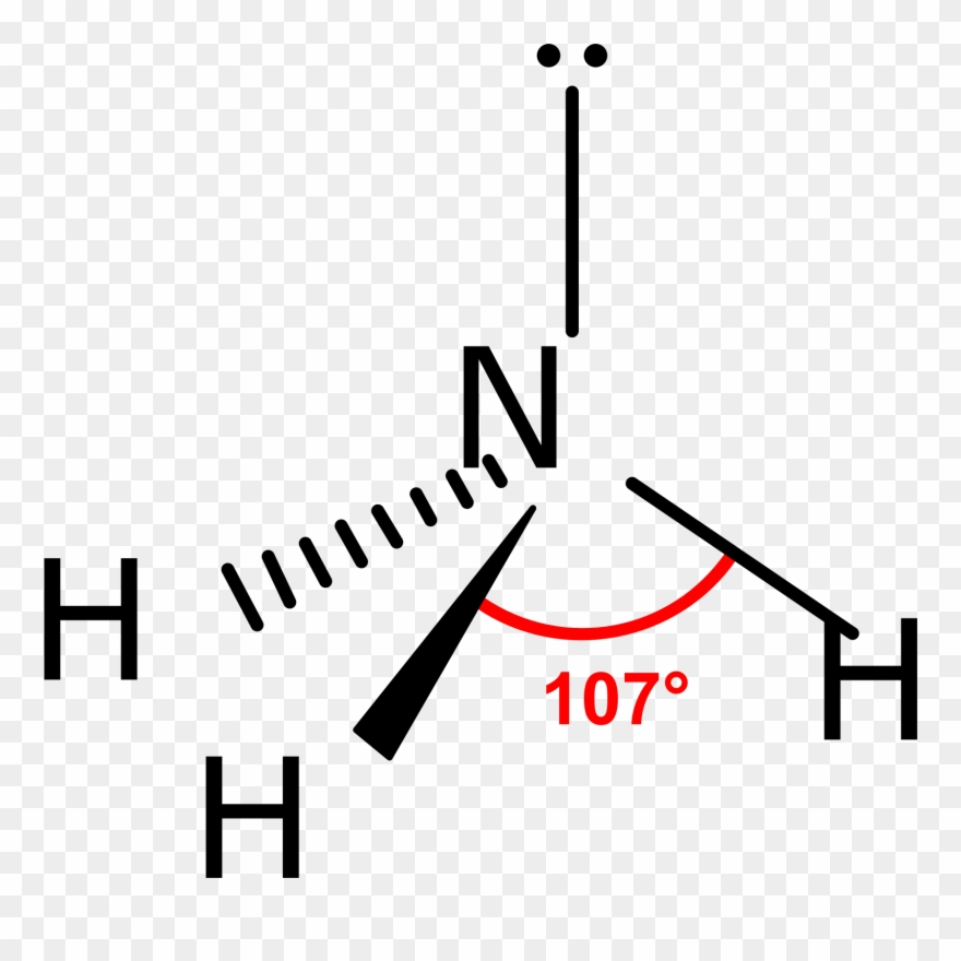 Big Image - Molecular Shape Of Ammonia Clipart