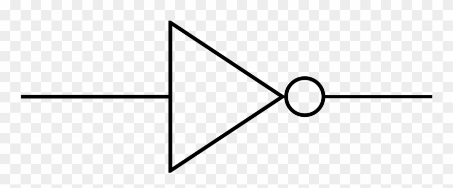 Electronic Symbol Inverter Wiring Diagram Electronics - Not Symbol Electronics Clipart