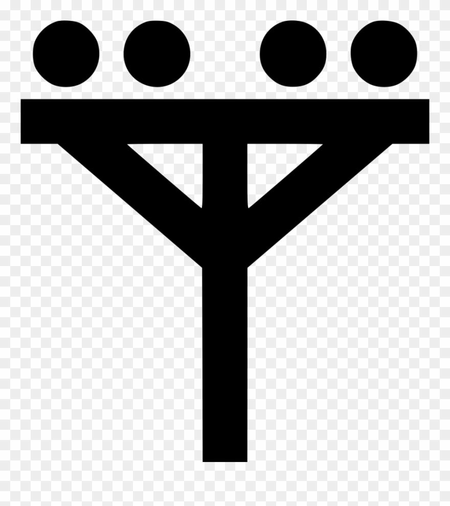 Pole Vector Svg Svg Black And White Stock - Electric Pole Icon Png Clipart