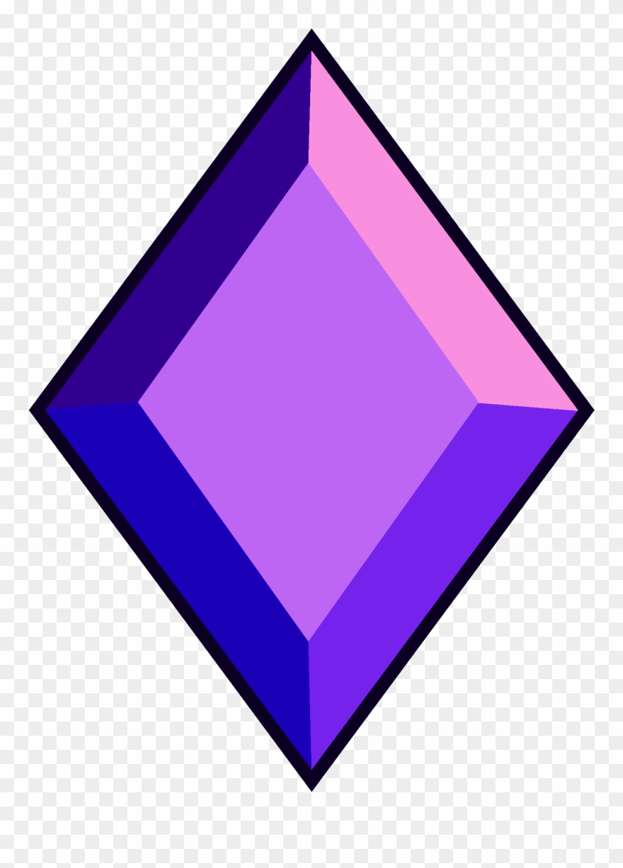 Gem Clipart Violet - Steven Universe Purple Diamond Gemstone Png Transparent Png