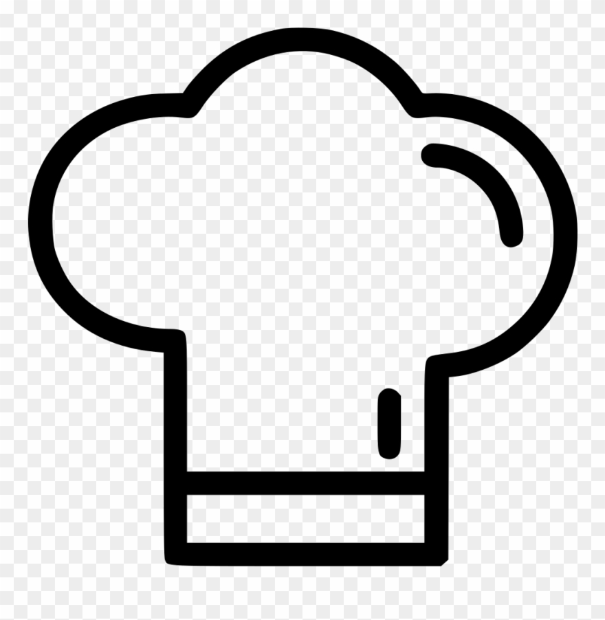 Vector Library Stock Chef Hat Clipart Black And White - Cartoon Chef Hat Png Transparent Png