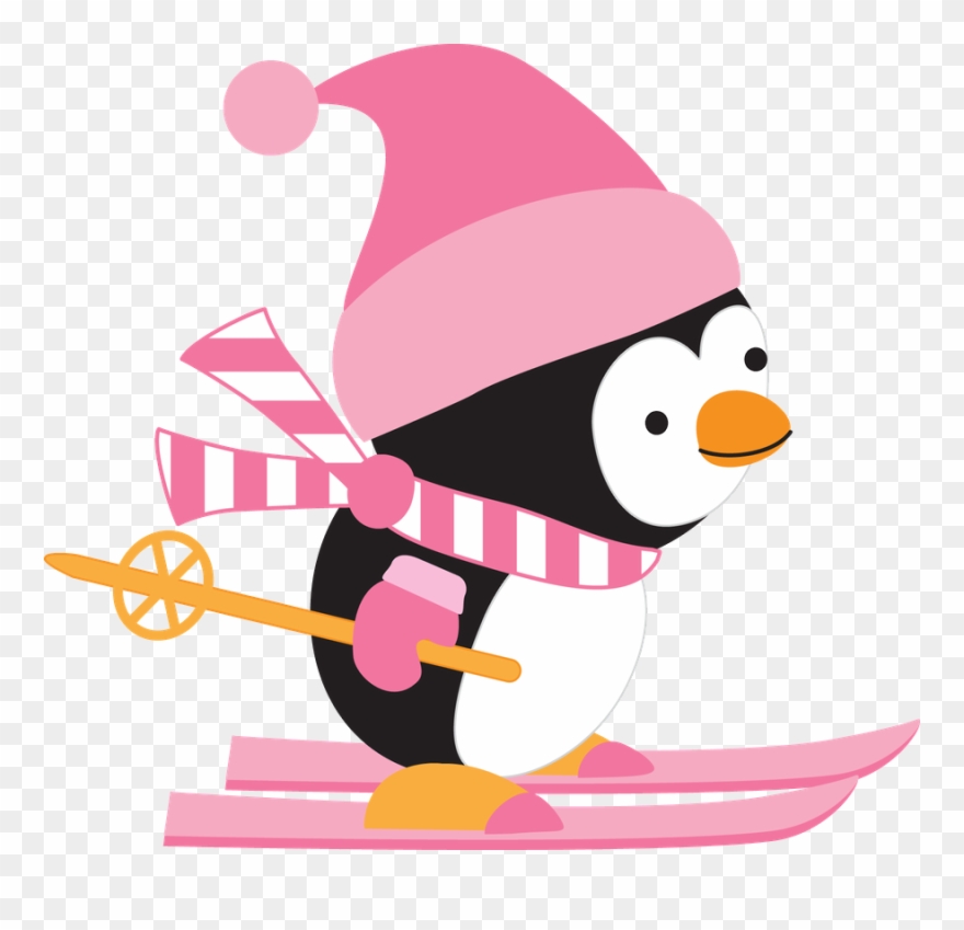 Painted Christmas Cards, Christmas Yard, Christmas - Penguins Playing In Snow Clip Art - Png Download