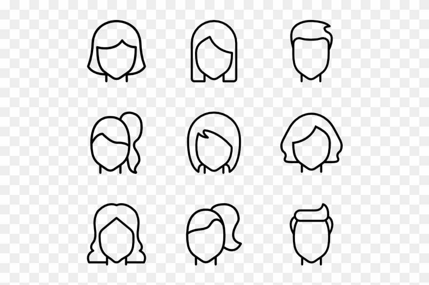 Hairstyles - Hairstyle Clipart
