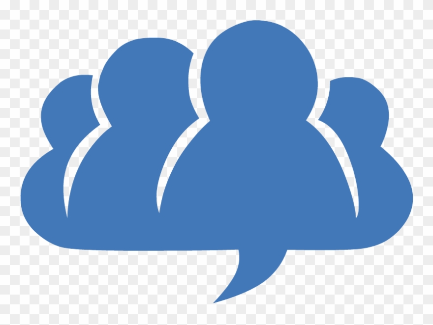 Icon Blue - Communication Clipart