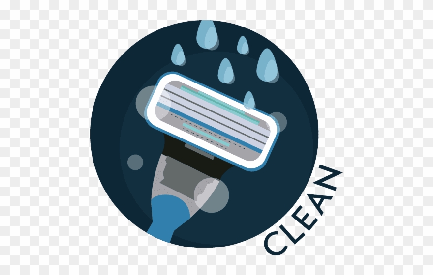 Ball Shaving Steps - Shaving Clipart