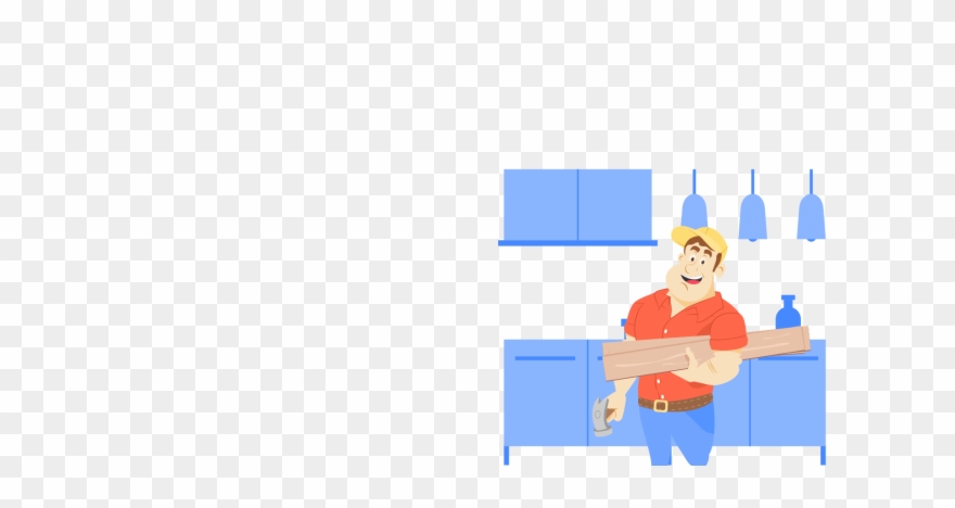 Kitchen Remodeling Contractors - Cartoon Clipart